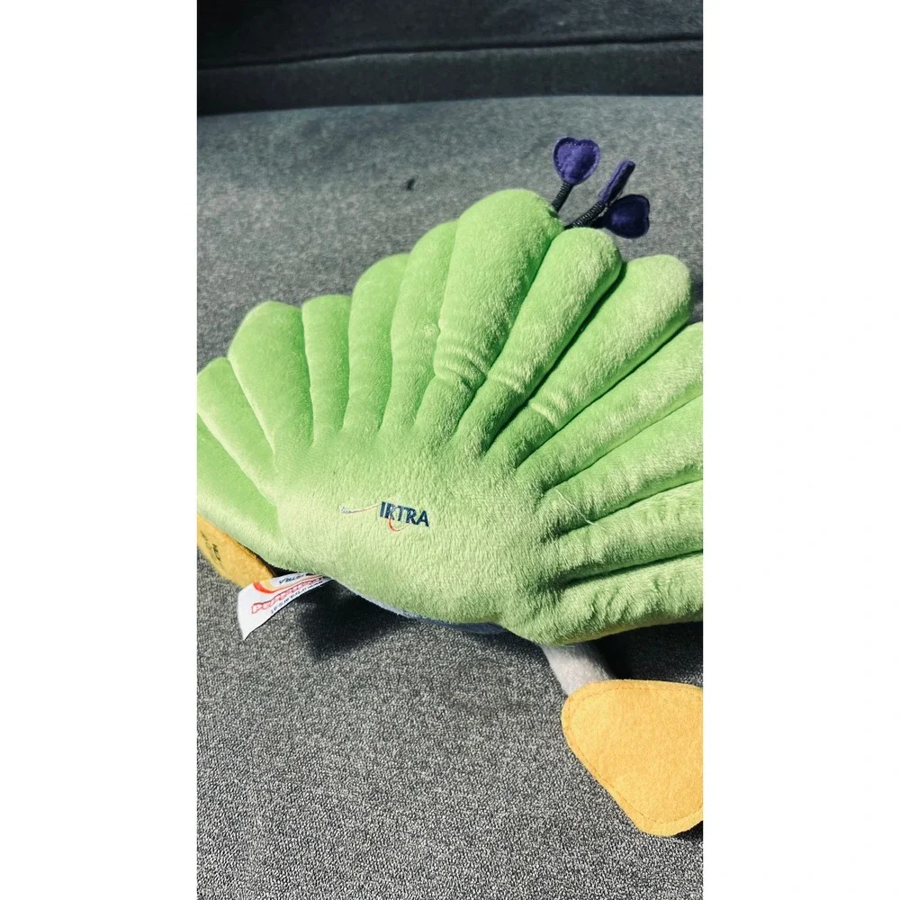 IRTRA Peacock Plush Toy Kids OS Blue Green Stuffed Animal Bow Tie Souvenir